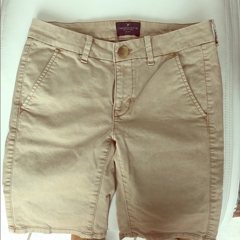 Khaki Bermuda shorts